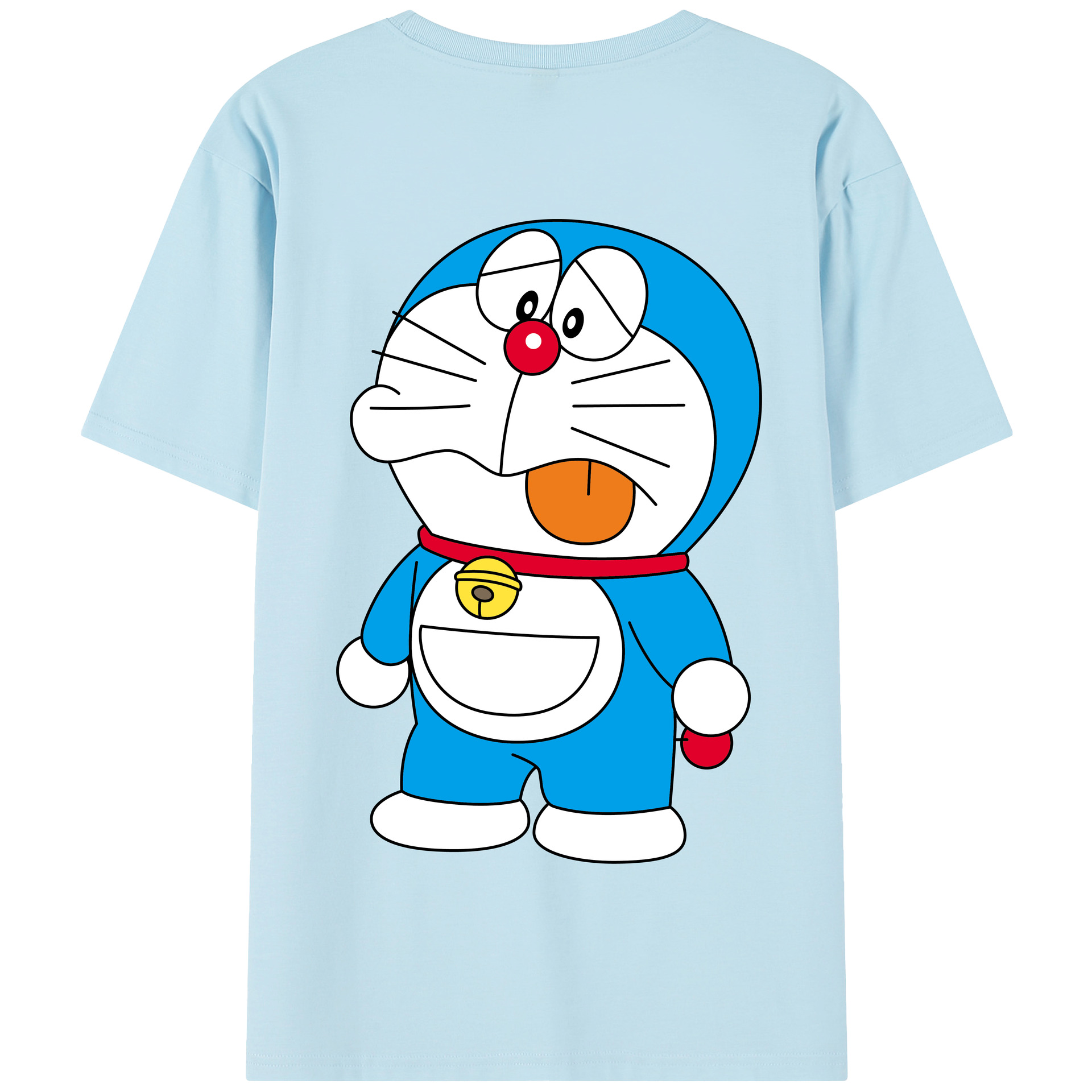 （画像用） ドラえもん Doraemon 綿100％半袖Tシャツ（背面プリント）